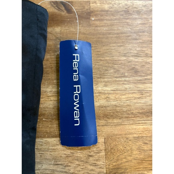 Rena Rowan Woman's Velvet Satin Black Tube Style Top Grunge Y2K Goth - Picture 3 of 8